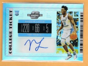 2019 Contenders Draft Picks Optic Nassir Little Autograph Rookie North Carolina 