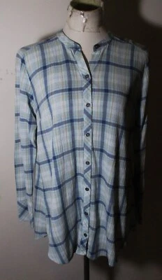 Blusa túnica azul manga larga J. JILL talla M Foto 1 de 4