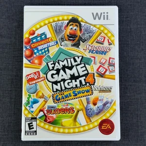 Family Game Night 4 The Show Wii Nintendo 2011 Completo CIB con Manual e Inserto - Imagen 1 de 9