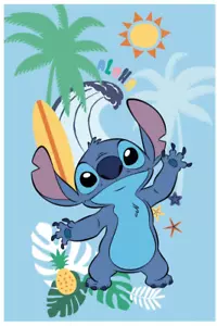 Lilo & Stitch Disney Fleece Blanket 39 3/8x59 1/8in Children's - Picture 1 of 1