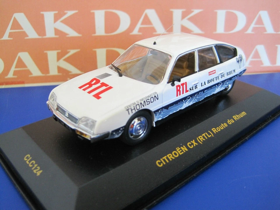 Die cast 1/43 Modellino Auuto Citroen CX (RTL) Route du Rhum by Ixo - Immagine 1 di 1