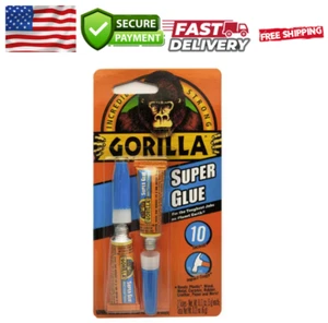 Gorilla Super Glue 0.8oz – Fast‑Set, Sandable, Impact‑Tough, Clear - NEW - Picture 1 of 6