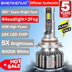 For Chevy Silverado 1500 2500 3500 2007-2015 6X LED Headlight Hi/Lo+Foglight A8D - Picture 1 of 19