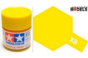 Acrylic Paint - Colore Acrilico Vernice 10ml X-8 X8 LEMON YELLOW 81508 Tamiya - Imagen 1 de 1
