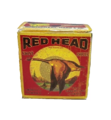 Vintage Red Head Smokeless Powder Shot  Shells Empty Box - REPRODUCTION - Image 1 of 4