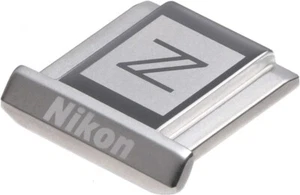 BS Nikon Accessory Shoe Cover Silver Z Logo ASC06SL Stainless New - Picture 1 of 4
