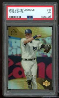 Derek Jeter Card 2005 Upper Deck Reflections #93 PSA 7 - Image 1 of 2