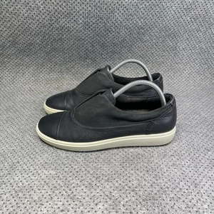 Ecco Black Leather Danish Design Shoes Size 8 Women’s - Picture 1 of 8