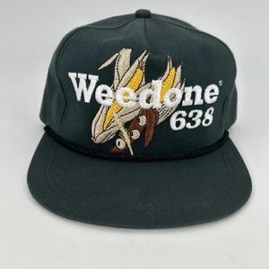 Vintage Weedone 638 Strap Back Hat Legend’s America Adjustable USA Corn Soybean - Picture 1 of 13