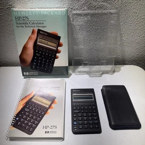 CIB Vintage Hewlett Packard HP-27S Scientific Calculator -Manual, Case - TESTED - Picture 1 of 5