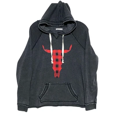 Sudadera con Capucha Grayson Threads Calavera a Cuadros para Mujer XL Vaquera Country Cómoda Foto 1 de 4