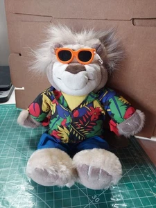 1998 Mattel Bubba an Bord sprechender Bär Hawaiihemd Plüsch 13 Zoll GETESTET FUNKTIONIERT - Bild 1 von 5