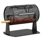 Chilihuala Raffle Drum Spinner Wooden Handle Holds 2500 Tickets Black