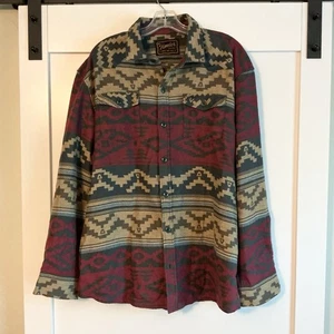 Howler Brothers Sheridan Flannel Shirt Men's Size XL Aztec Western Gorpcore - Picture 1 of 5