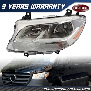 For 2019-2024 Mercedes Benz Sprinter Left Driver Side Halogen Headlight Headlamp - Picture 1 of 10