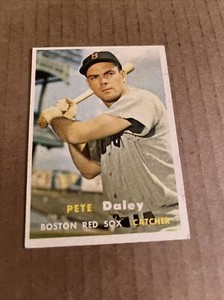 1957 Topps Pete Daley #388 Boston Red Sox Vintage Baseball Card (good)(d3)