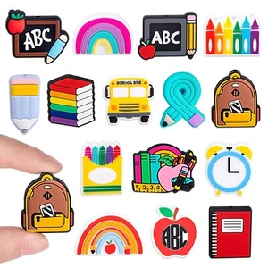 15Pcs School Theme Silicone Beads, Silicone Beads, Silicone Focal Beads for P... - Picture 1 of 7