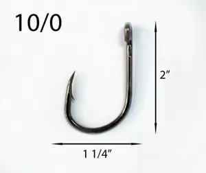 PACK OF 1000 Size 10/0 TACKLEWORKS 4x Strong Live Bait Fishing Hooks L319 - Picture 1 of 2