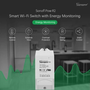 SonOff Pow R2 Wireless WiFi Switch ON/Off 16A Power Consump alexa nest google - Bild 1 von 2