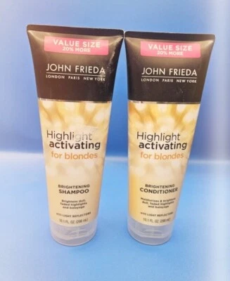 John Frieda Highlight Activating For Blondes Brightening Shampoo Conditioner Set - Image 1 of 4