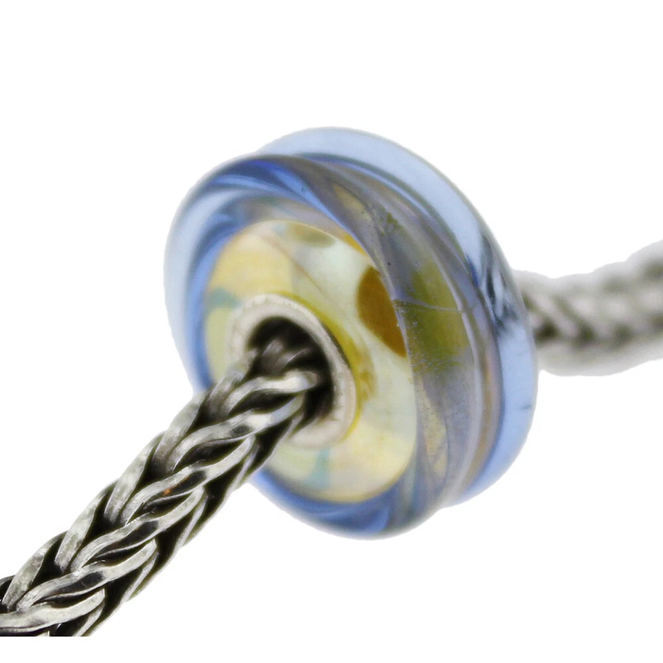 Authentic Trollbeads Glass 61405 Cool Dusk 0