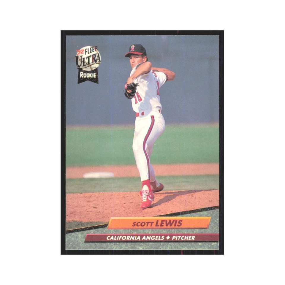 1992 Fleer Ultra Scott Lewis RC Angels #328 - Image 1 of 3