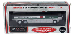 Iconic Replicas 87-0324 MCI MC-9 Crusader II Bus Greyhound De Mexico 1:87 HO A