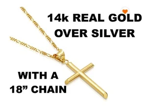 Colgante/dije cruz de oro amarillo de 10 K ¡nuevo! ¡Regalo! - Imagen 1 de 1