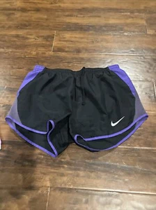 Nike Dri-Fit Running Shorts Women’s Size S/P/CH | Blk With Purple - Picture 1 of 6