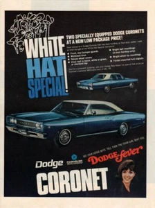 Carro publicitario estampado vintage Dodge 1969 corona tell fever chica enviada te - Imagen 1 de 1