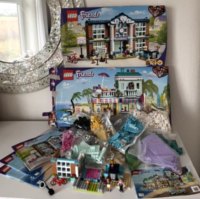 2-PACK LEGO FRIENDS SET 41693 SURFER BEACHFRONT & 41682 HEARTLAKE CITY BUILDING - Image 1 of 4