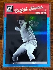 2023 Donruss Baseball 1990 Retro Carolina Blue Catfish Hunter #275