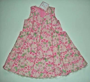 NWT NEW April Cornell CORNELLOKI Pink A-Line Sweet Floral Deco Dress 3/4 3T 4T - Picture 1 of 4