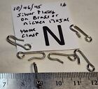Vtg Quality Hook Clasp Jewelry Findings Repair Craft Necklace Lot Brass Silver +