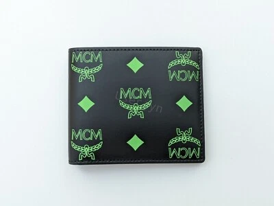 MCM Wallet - BNWT Splash Visetos Apple Green MCM Logo Billfold Limited RRP - Image 1 of 4