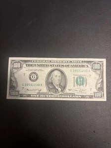 Lightly Circulated $100 bill (One Hundred Dollar Bill) - Series 1974 - Picture 1 of 2