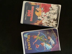 Peter Pan and 101 Dalmatians VHS Originals Black Diamond Classics - Picture 1 of 12