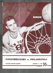 KNICKS VS PHILADELPHIA PROGRAM - Picture 1 of 5