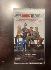 FACTORY SEALED BIG BANG THEORY SEASONS 1 & 2 TRADING CARDS UNOPENED PACK RARE ~~ - Picture 1 of 2