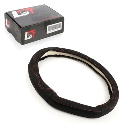 Volant Étui Couverture de Ø 15x3,5 Pouces 38x9 CM Noir Rouge pour Volvo - Photo 1/4