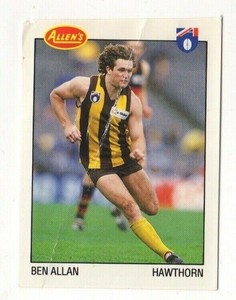 AFL 1994 Allens Confectionery Ben Allan - Hawthorn