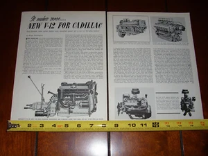 Cadillac V-12 Motor Original Artikel von 1965 - Bild 1 von 3