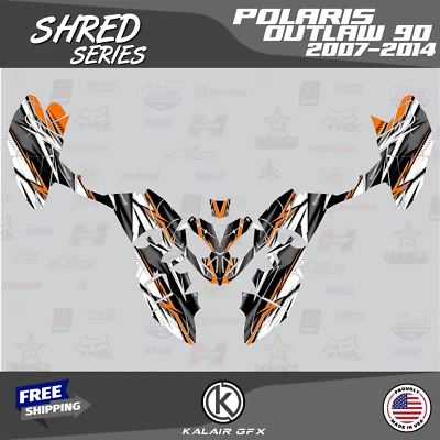 Kit de gráficos para POLARIS OUTLAW 90 (2007-2014) Shred Series - Naranja 16-MIL Foto 1 de 4