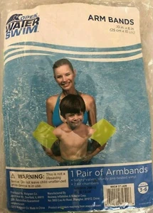 OPEN WATER SWIM Green Inflatable Age 3-6 Swimming Arm Bands - 1 Pair - Picture 1 of 2