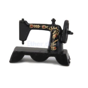 1:12 Puppenstube Miniatur Metall Nähmaschine Schneider Tret-Nähmaschine - Picture 1 of 7