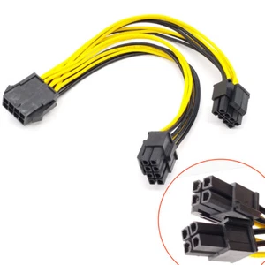 Cable 8 pins cpu 1vers2 / 8 femelle vers 2* 8 pins mâle (2* 4+4) - Imagen 1 de 1