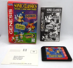 Sonic Classics Sega Genesis komplett mit Reg Karte Karton Variante Authenti - Bild 1 von 9