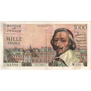 France, 1000 Francs, Richelieu, 1955-05-05, W151, TTB - Picture 1 of 2