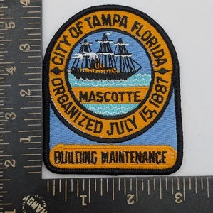 City of Tampa Florida Patch Mascotte Ship Building Maintenance Employee Uniform - Picture 1 of 2