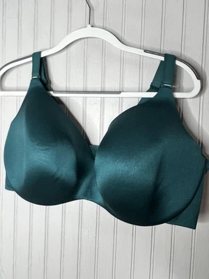 Sujetador Cacique para mujer 44F verde azulado liso ligeramente forrado cobertura completa sin cables comodidad Foto 1 de 4